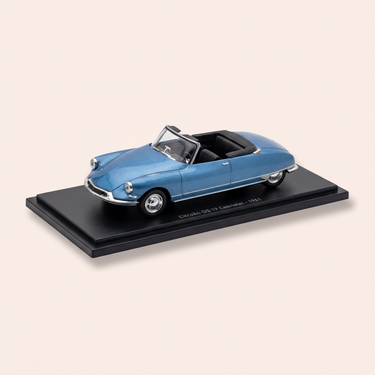 Voiture miniature - Citroën DS 19 cabriolet bleue de 1961 (sous blister)