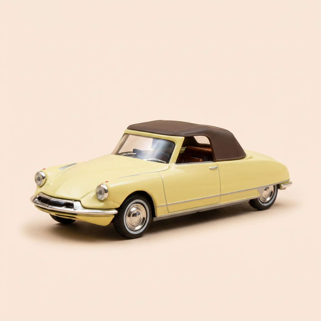 Citroën DS amarillo con capota marrón de 1961 - Solido referencia 4599
