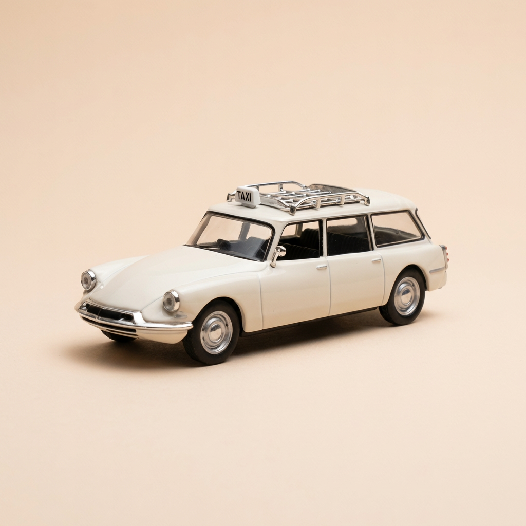 Citroën ID 19 Break in Crèmefarbe? von 1965 (TAXI in Deutschland)