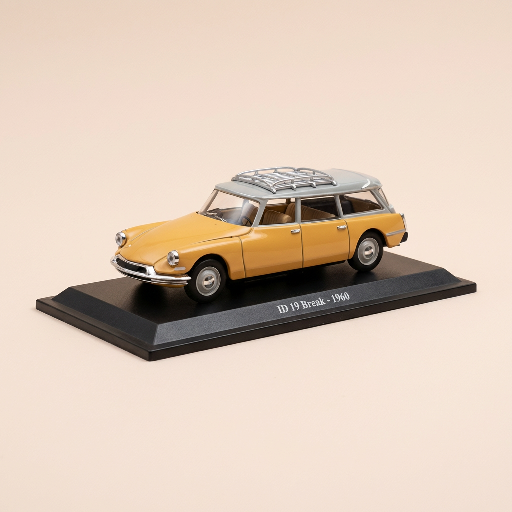 Citroën ID 19 Break Braun/Orange und graues Dach mit Galerie von 1960 (unter Blister)