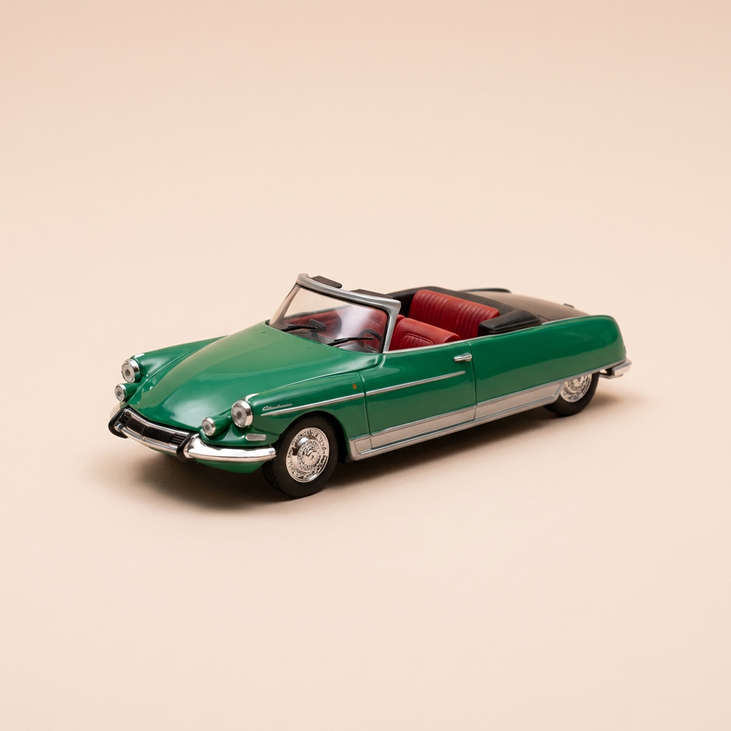 Citroën DS 21 cabriolet verte Palm Beach Henri Chapron de 1966 (sous blister)
