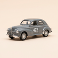 Voiture miniature - Peugeot 203 rallye grise foncée numéro 422 de 1954 - rallye de Monté-Carlo - Solido référence 1936