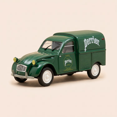 Voiture miniature - Citroën 2 CV AZU verte PERRIER - Norev (sous blister)