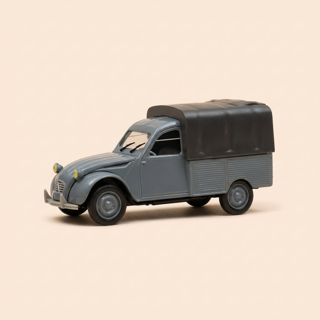 Citroën 2 CV pick-up grau abgedeckt - Norev (unter Blister)