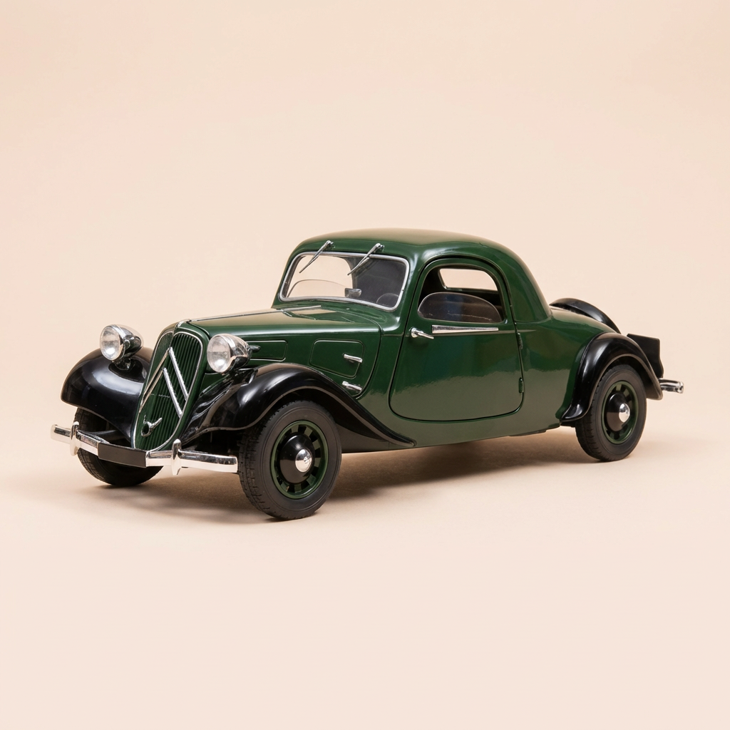 Citroën traction AV 11 coupé zielony ciemny z 1938 roku - SOLIDO numer referencyjny 8179