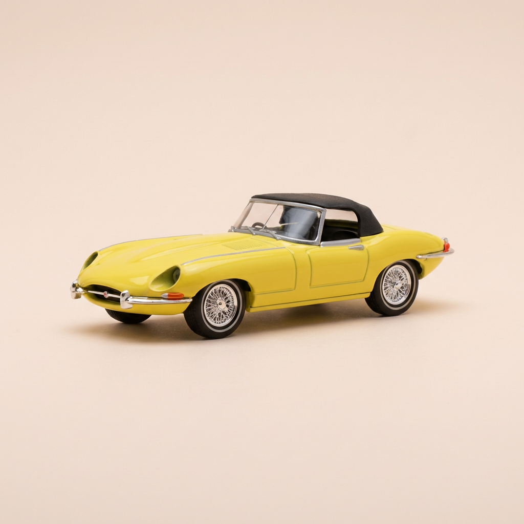 Jaguar E type MK żółty - Dinky-toys Matchbox
