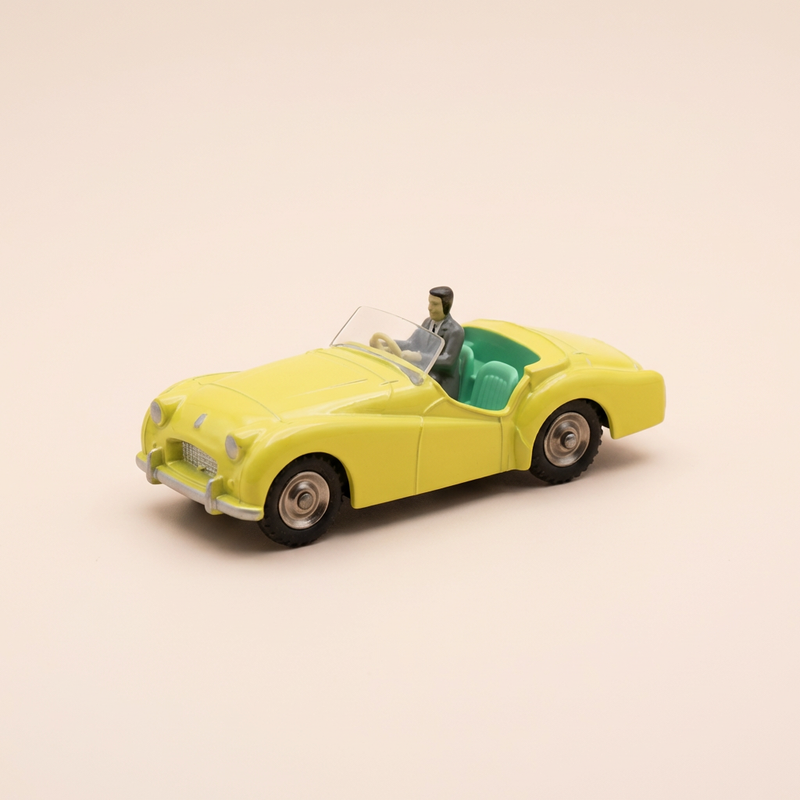 Triumph TR2 Sports jaune Dinky-Toys (éditions Atlas) - N°105