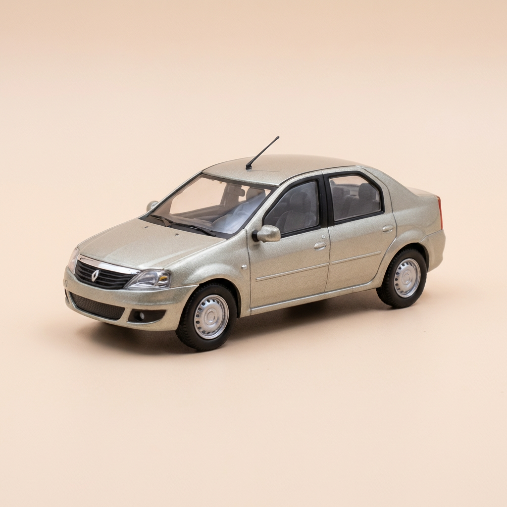 Renault Logan gris (gris basalte) de 2008 - ELIGOR (coffret boite rectangle)