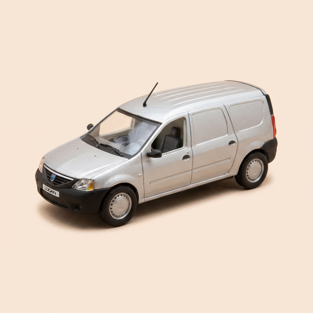 Renault Dacia Logan furgonetka szara z 2007 roku - ELIGOR (pudełko prostokątne)
