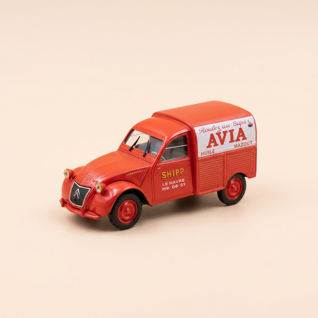 Citroën 2 CV AZU rouge AVIZ - Norev (sous blister)