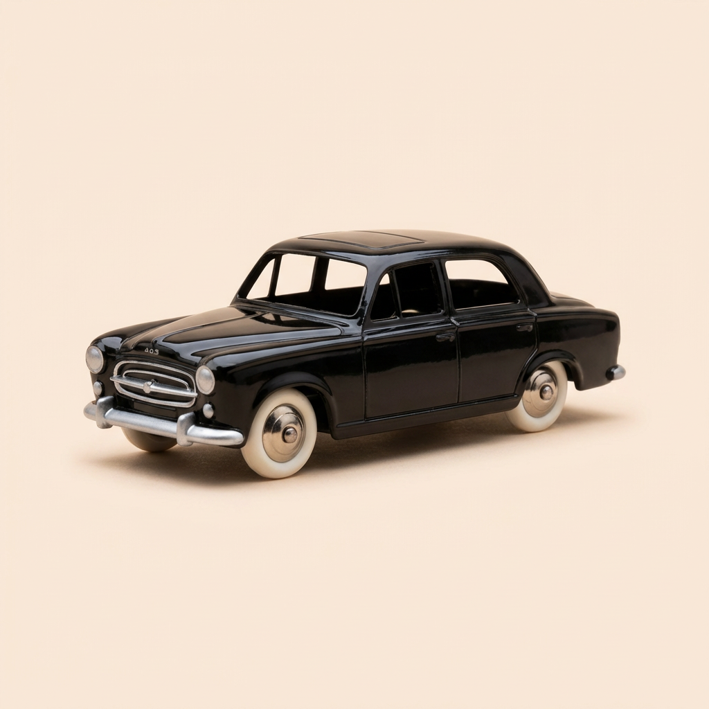 Peugeot 403 berline noire Dinky-toys (éditions ATLAS) - N°24 B