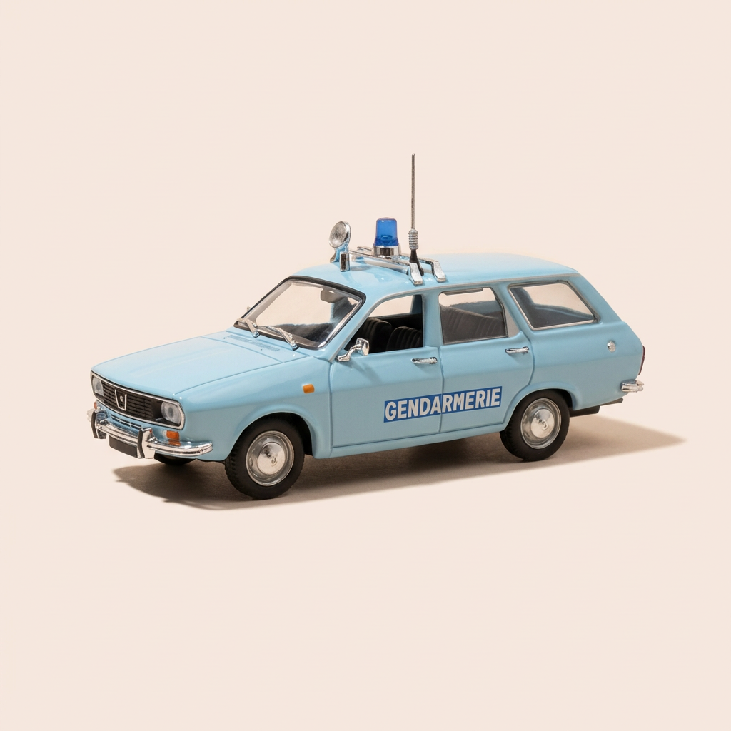 Renault 12 niebieska jasna GENDARMERIE - Norev (w opakowaniu)