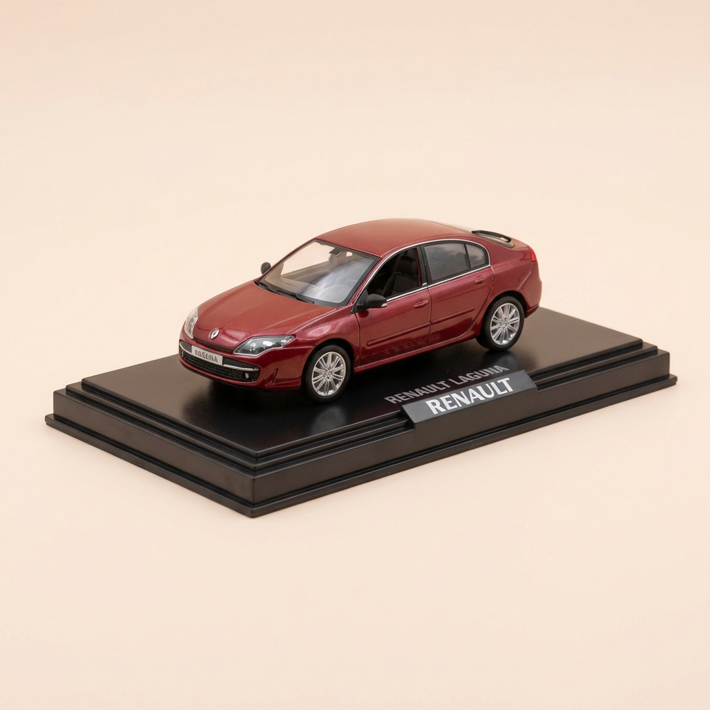 Ciemnoczerwona Renault Laguna - NOREV (pudełko prostokątne)