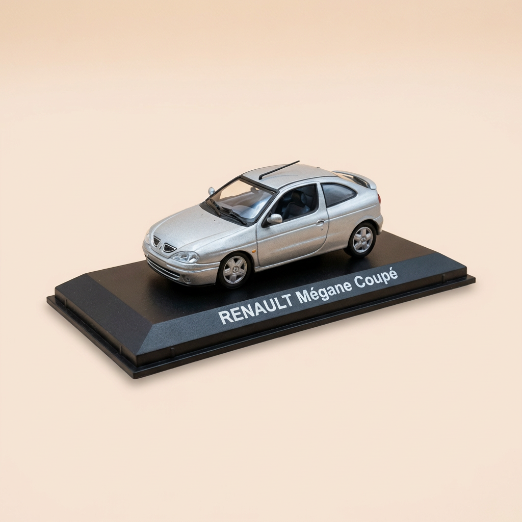 Renault Mégane coupé szara z 2001 roku - NOREV