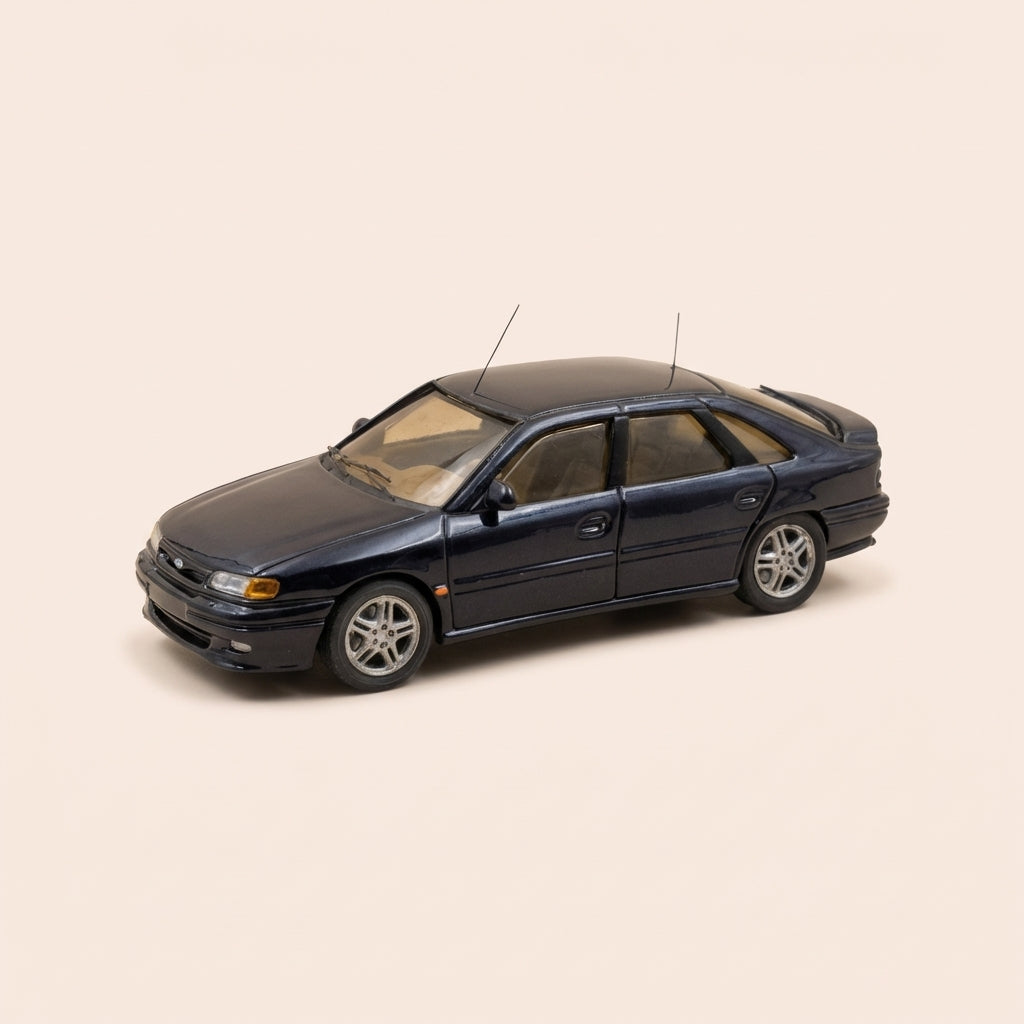 Renault Safrane Baccara bi-turbo ciemnoniebieska z 1993 - kolekcja Minia-cars 43