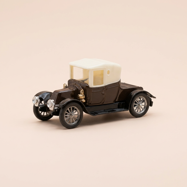 Voiture miniature - Renault 12/16 Ch marron et blanche de 1910 - CORGI référence C862 (boite rectangle grise)