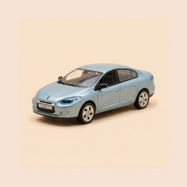 Voiture miniature - Renault Fluence Z.E. bleue - NOREV (coffret boite carrée bleue)