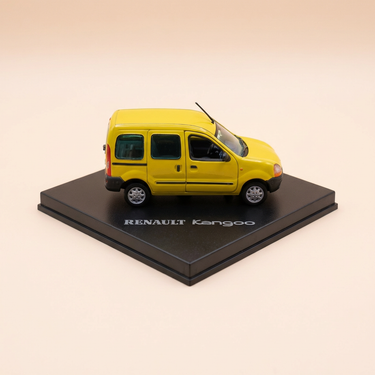 Voiture miniature - Renault Kangoo jaune vitré - Vitesse (boite carrée)