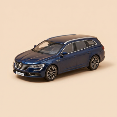 Voiture miniature - Renault Talisman Estate bleue (boite grise carrée)