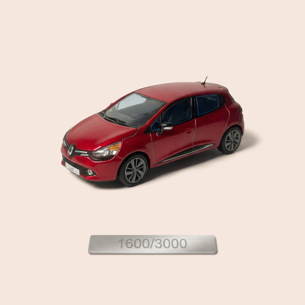 Renault Clio czerwona - ELIGOR (szara pudełko kwadratowe)