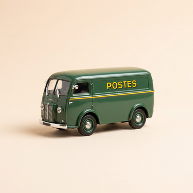 Voiture miniature - Peugeot D4B vert foncé de 1961 - La Poste - PTT