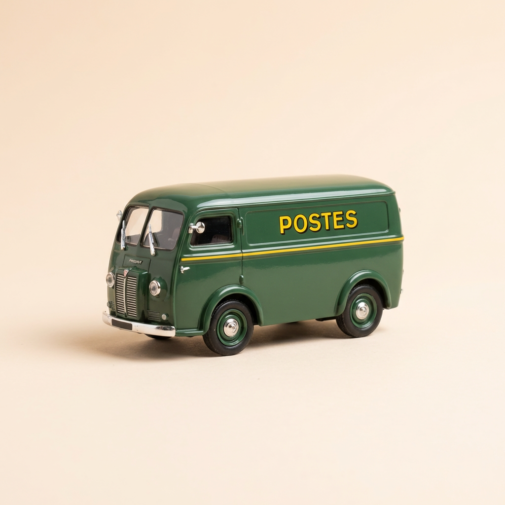 Peugeot D4B ciemnozielony z 1961 roku - La Poste - PTT