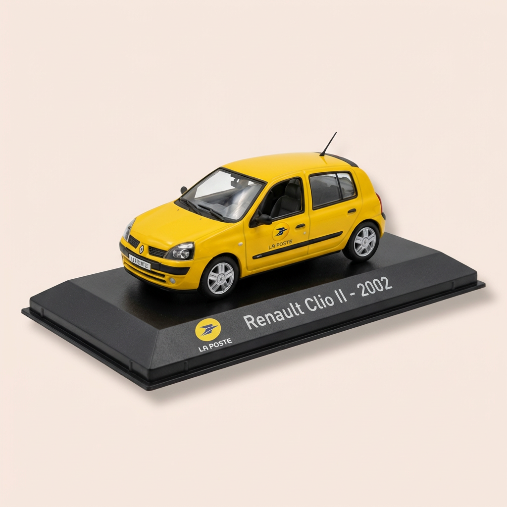 Renault Clio 2 gialla del 2002 - La Poste - PTT