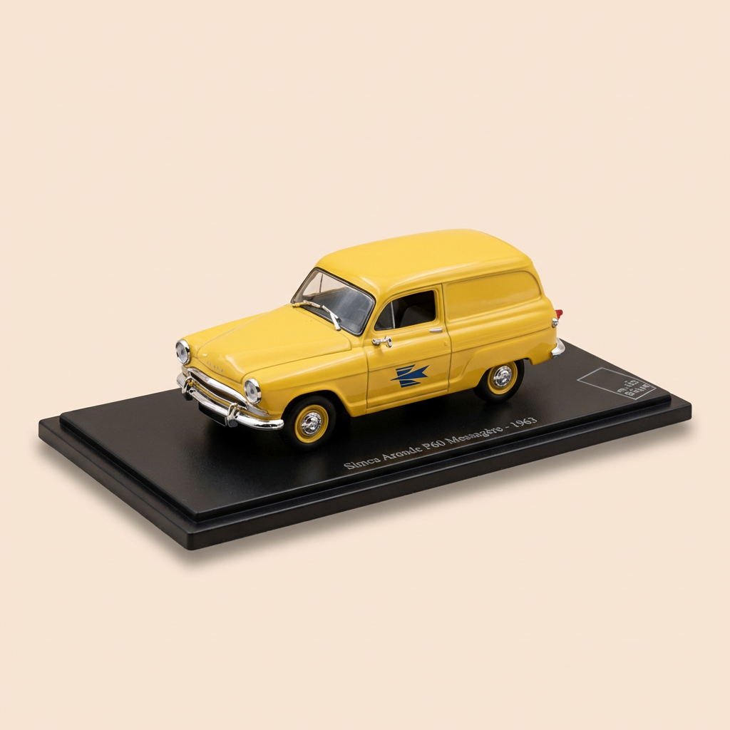 Voiture miniature - Simca Aronde P60 Messagère jaune de 1963 - La Poste - PTT