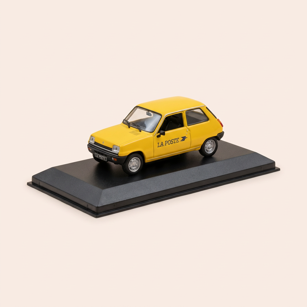 Voiture miniature - Renault 5 jaune - La Poste - PTT - ELIGOR référence 1391
