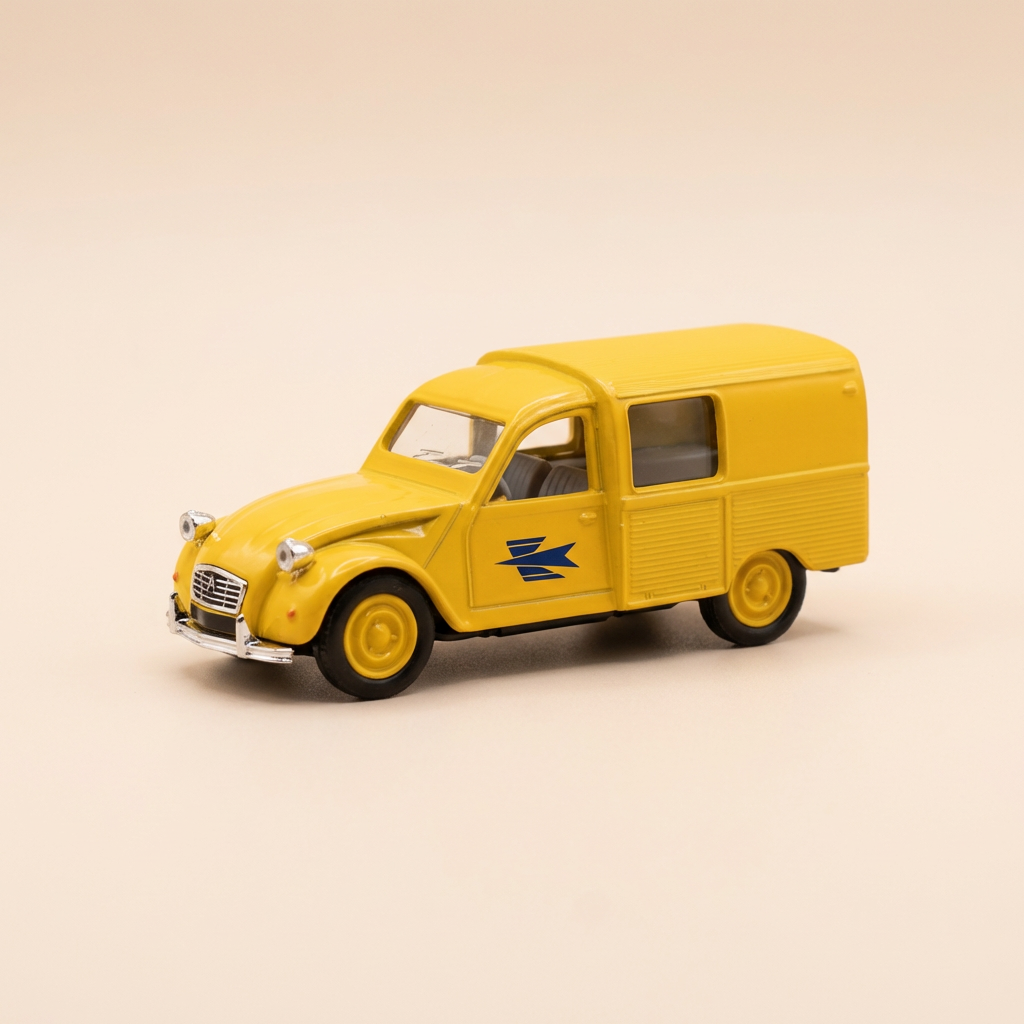 Citroën 3 CV geel - La Poste - PTT - ELIGOR