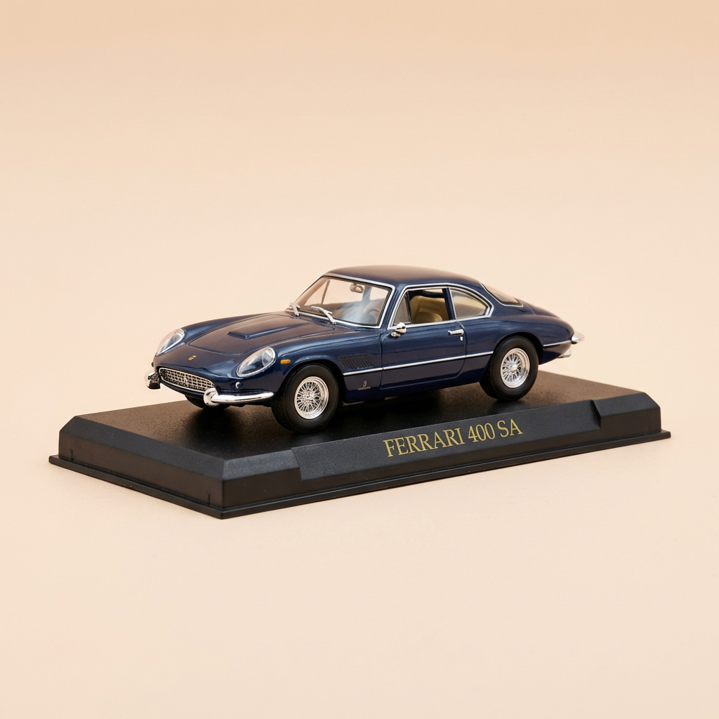 Ferrari 400SA donkerblauw (blister)
