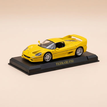 Voiture miniature - Ferrari F50 jaune (blister)
