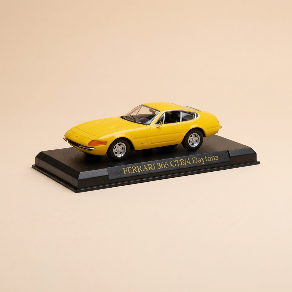 Voiture miniature - Ferrari 3656 GTB/4 Daytona jaune (blister)