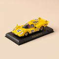 Voiture miniature - Ferrari 512S jaune numéro 12 (blister)