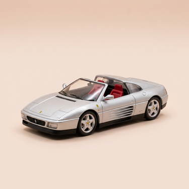 Voiture miniature - Ferrari 348 TS grise (blister)