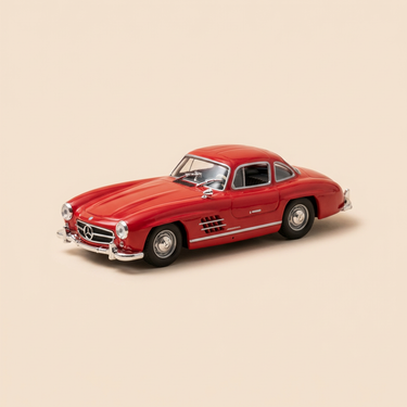Voiture miniature - Mercedes 300SL rouge de 1955 - Auto Plus