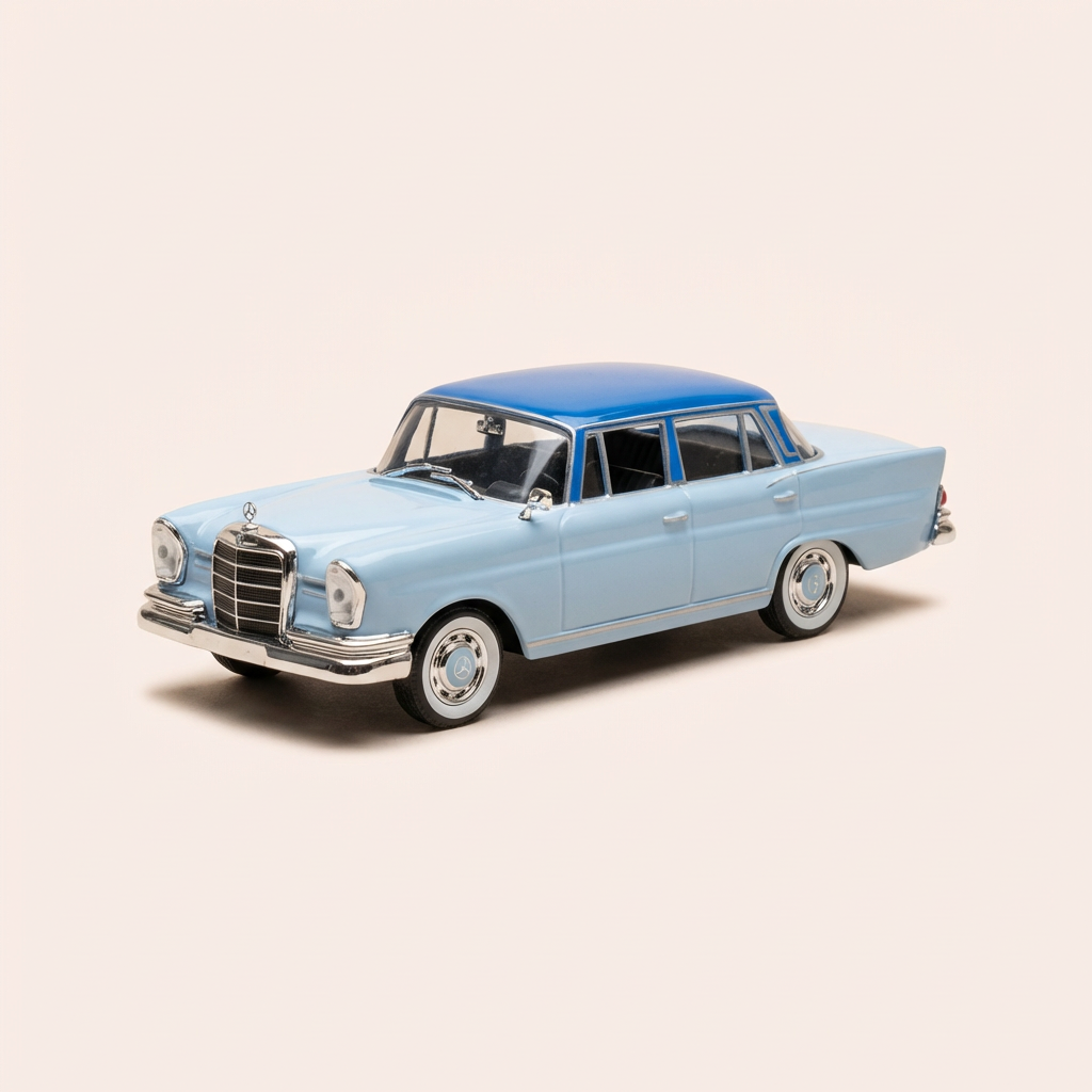 Mercedes 220SE bleue et bleue de 1959 - Auto Plus
