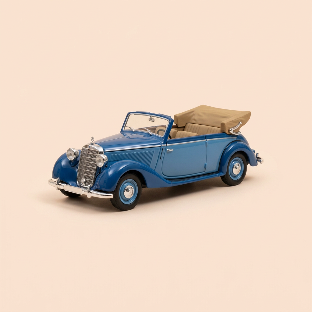 Mercedes 230 cabriolet D bleue de 1939