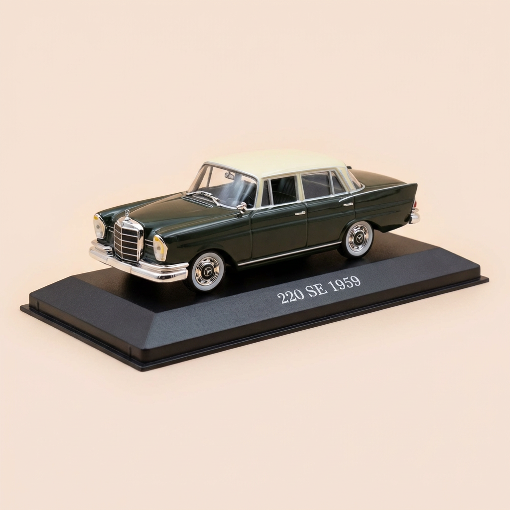 Mercedes 220 SE verde con tetto beige del 1959