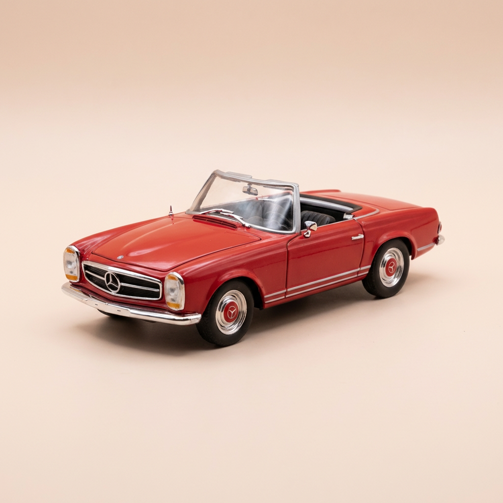 Mercedes 230 SL Roadster rouge de 1963