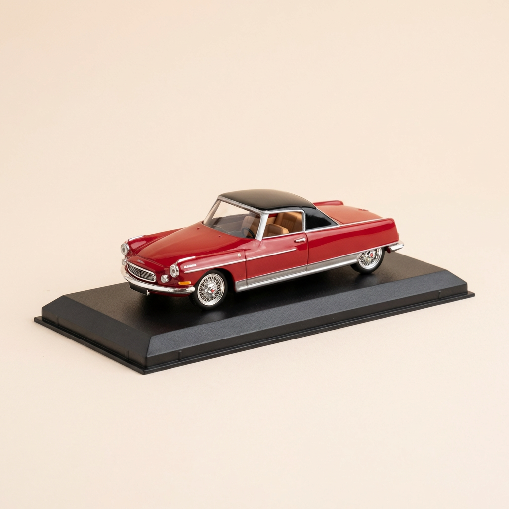 Citroën DS coupé rouge et toit noir Chapron "Le Dandy" - Norev