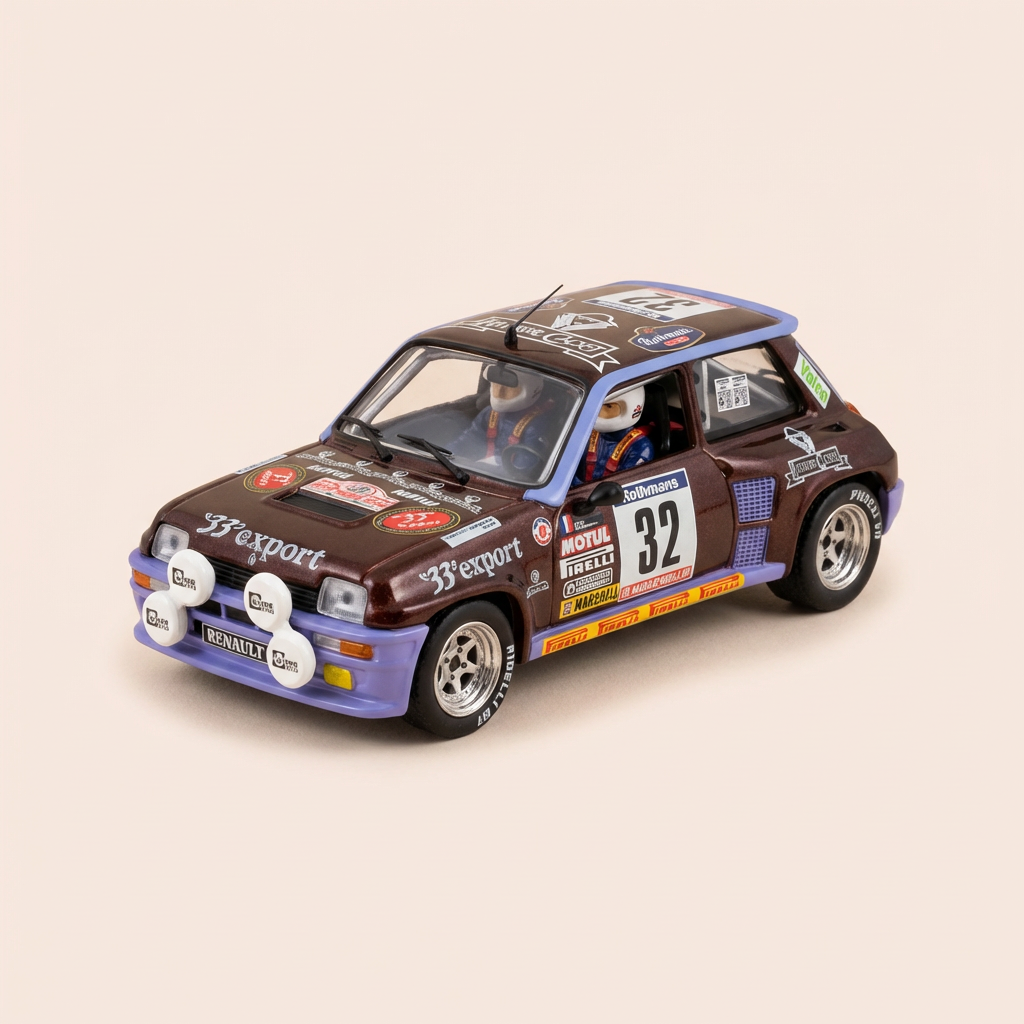 Renault 5 turbo brązowy? numer 32 - Tour de Corse 1984 - IXO