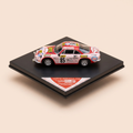 Voiture miniature - Renault Alpine A110 rouge et rose numéro 85 - tour auto 1971 - TROPHEU référence COF 05 (édition limitée)