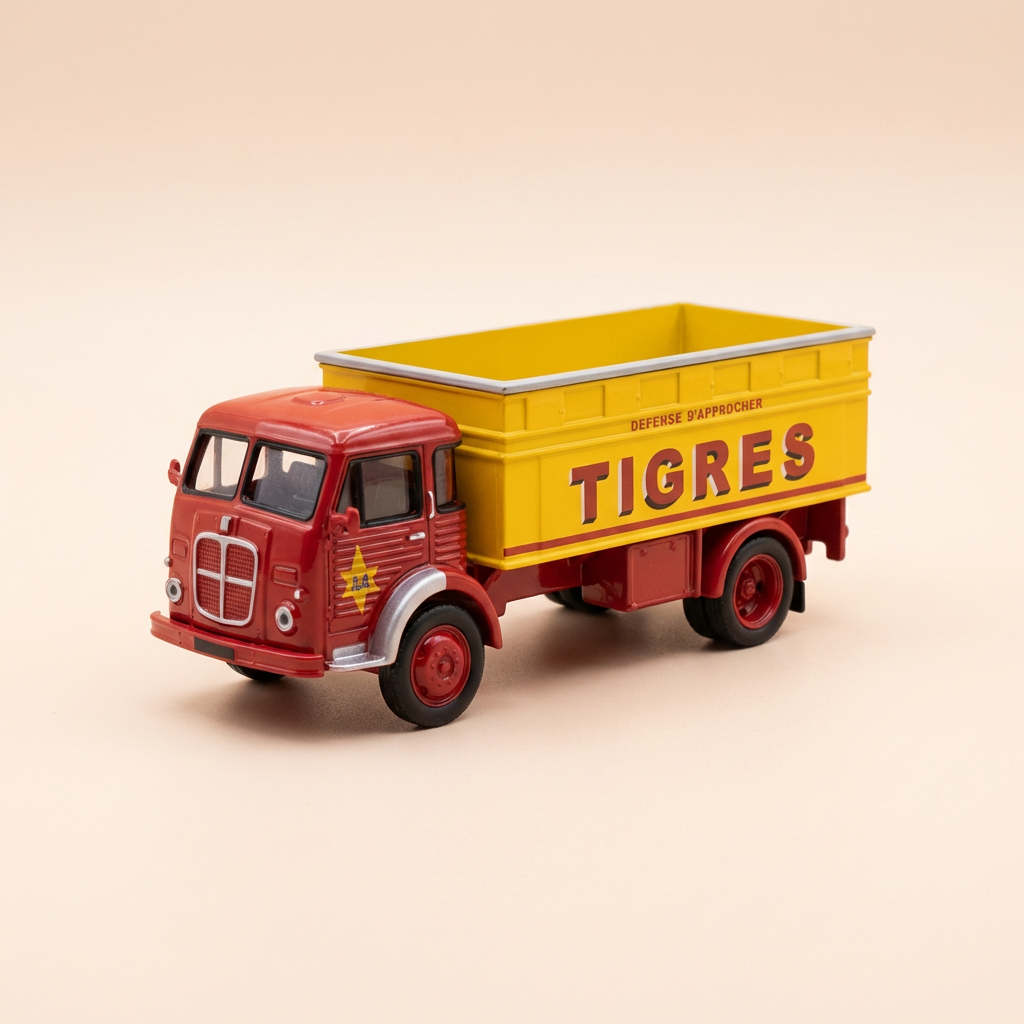 Simca Cargo żółty i czerwony - ciężarówka TIGRES