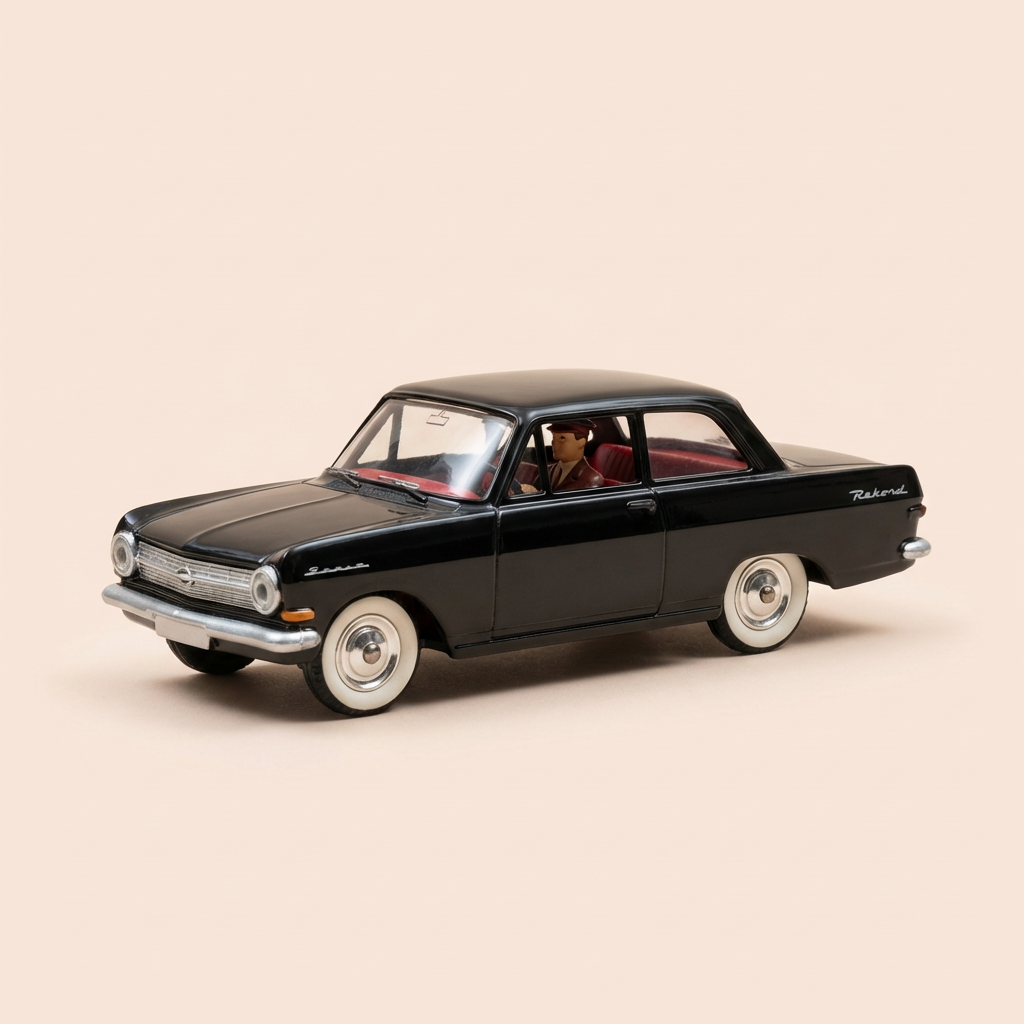 Opel Rekord zwarte TAXI - Dinky-Toys (Atlas editie) - Nr. 546