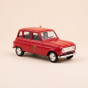 Voiture miniature - Renault 4L rouge de 1964 POMPIERS - Solido référence 4806