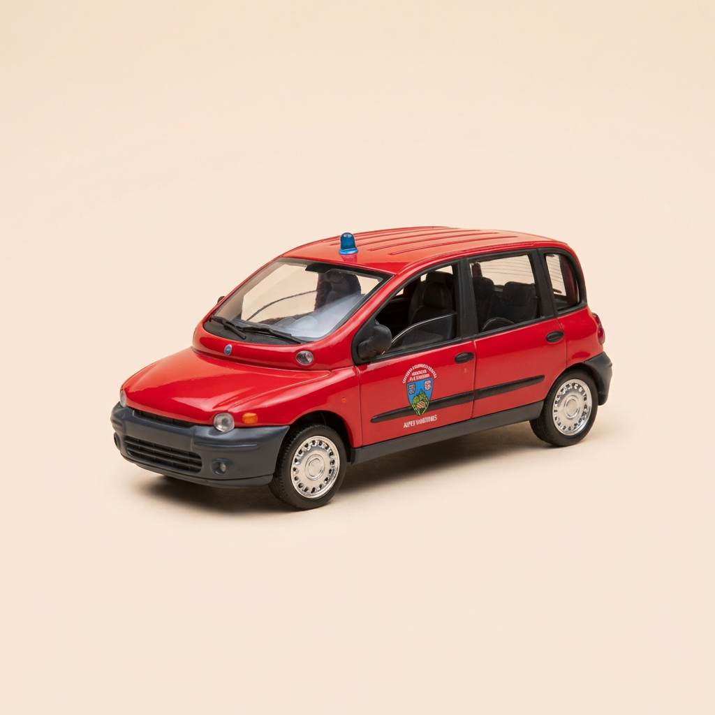 Fiat Multipla czerwony z 1999 roku POMPIERZY - Solido nr 4825