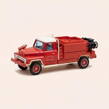 Voiture miniature - Camion ACMAT VLRA 4x4 rouge POMPIERS pour feux de forêts (Guéméné sur Scorff (56)) - Solido référence 3125