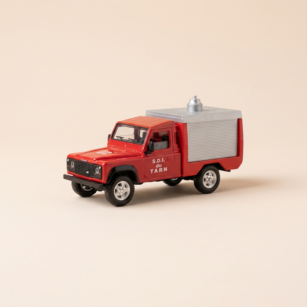 Czerwony Land Rover POMPIERS (S.D.I. du Tarn) - referencja VEREM V3466