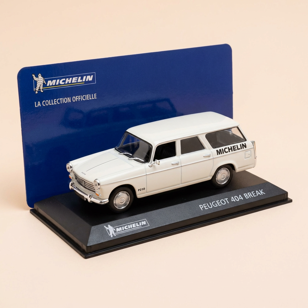 Peugeot 404 break biała MICHELIN